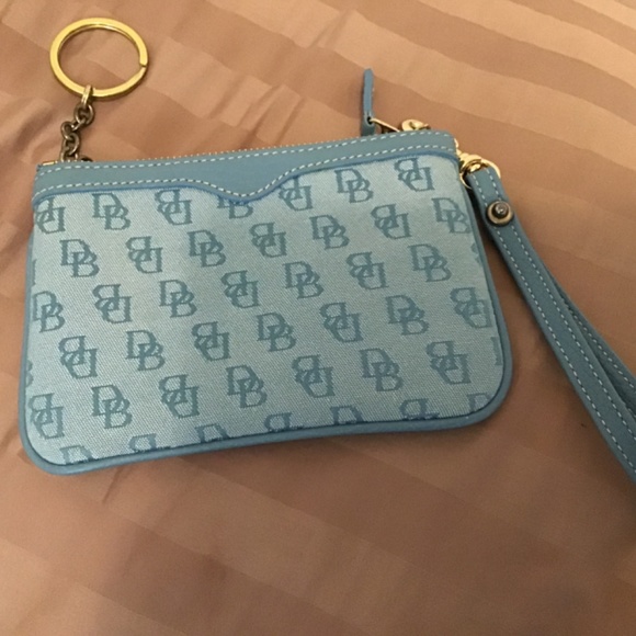 Dooney and Bourke Wristlet wallet Signature Blue new - Picture 2 of 4
